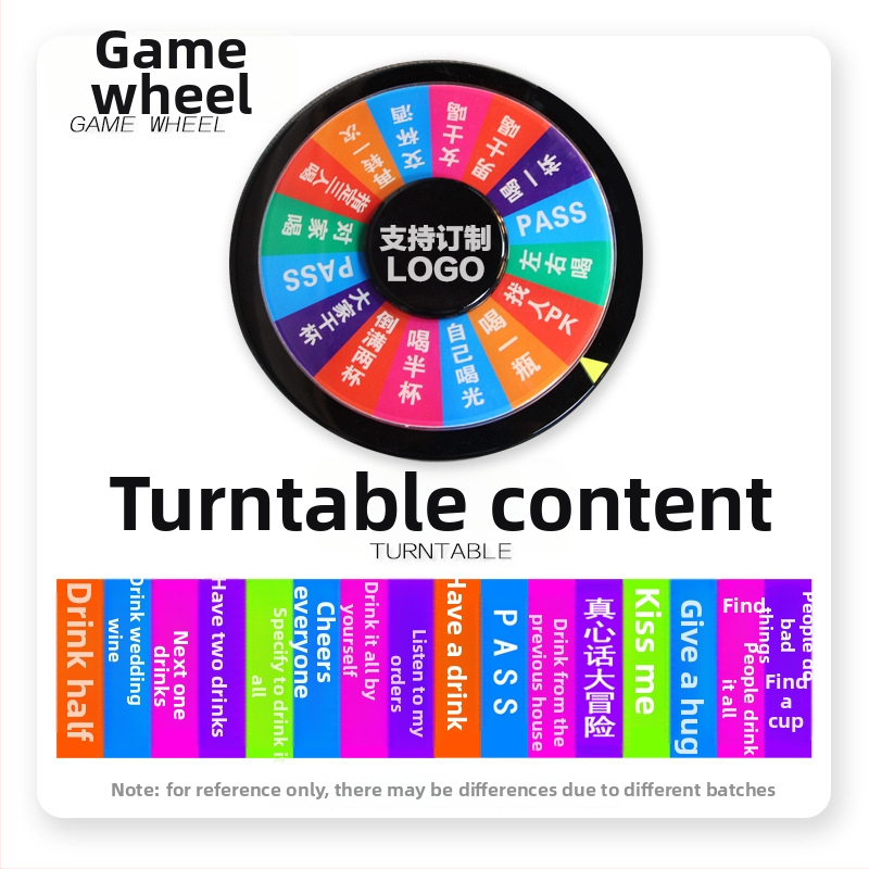 Ακρυλικός Τροχός Ποτών για Μπαρ και KTV — Διαδραστικό Διασκεδαστικό Παιχνίδι για Ηλικίες 15+, Κατάλληλο για Σκάκι και Παιχνίδια με Κάρτες