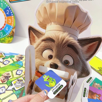 Old Wolf, Old Wolf, What Time Is It? Διαδραστικό τραπεζιού παιχνίδι με κάρτες για γονέα και παιδί – εκπαιδευτικό, από χαρτί; Κατηγορία: Κάρτες παιχνιδιού για τραπέζι; Ηλικίες: 4–14 ετών