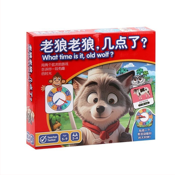 Old Wolf, Old Wolf, What Time Is It? Διαδραστικό τραπεζιού παιχνίδι με κάρτες για γονέα και παιδί – εκπαιδευτικό, από χαρτί; Κατηγορία: Κάρτες παιχνιδιού για τραπέζι; Ηλικίες: 4–14 ετών