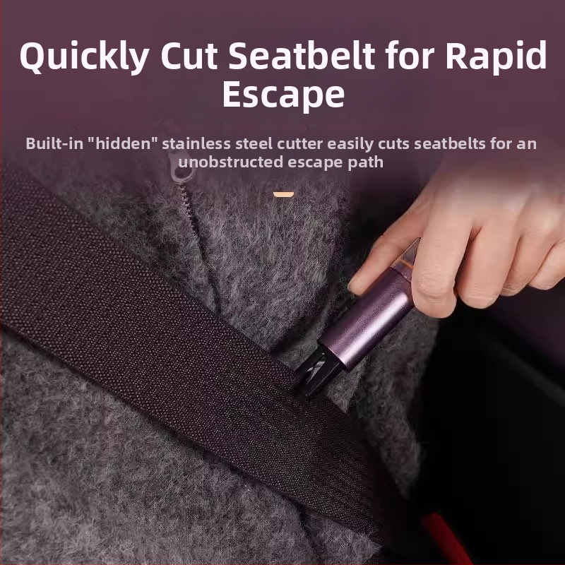 Ciocan de siguranță pentru geamul auto, compatibil Xiaomi Su7/Yu7 – 2 în 1 instrument de salvare, accesoriu interior