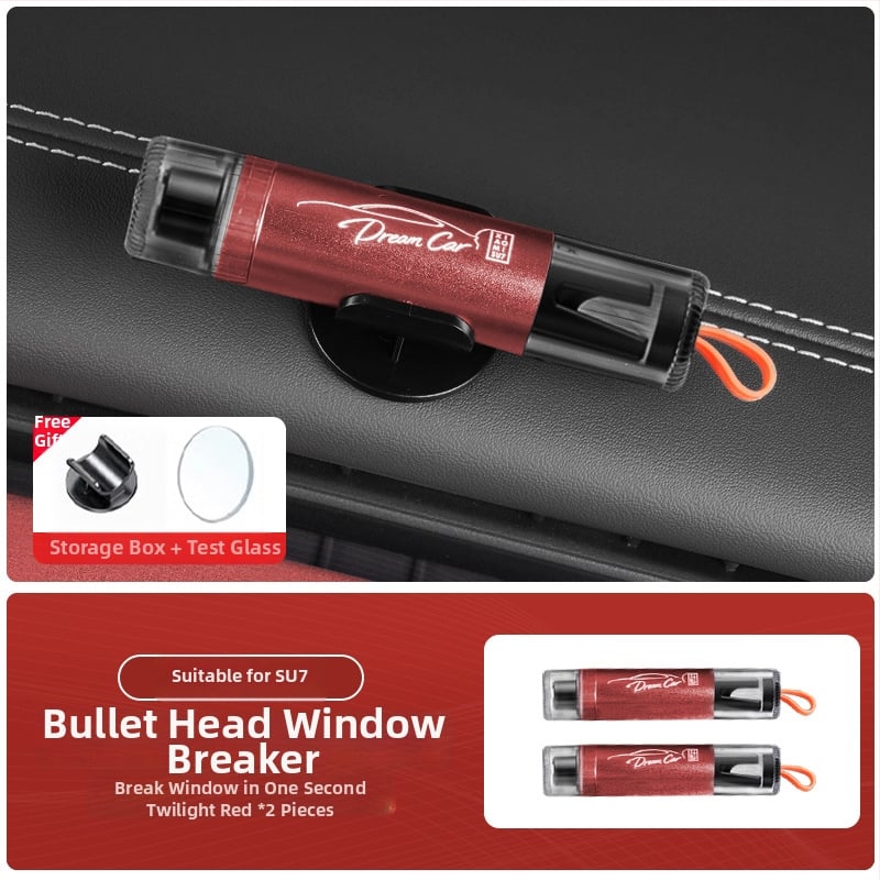 Ciocan de siguranță pentru geamul auto, compatibil Xiaomi Su7/Yu7 – 2 în 1 instrument de salvare, accesoriu interior