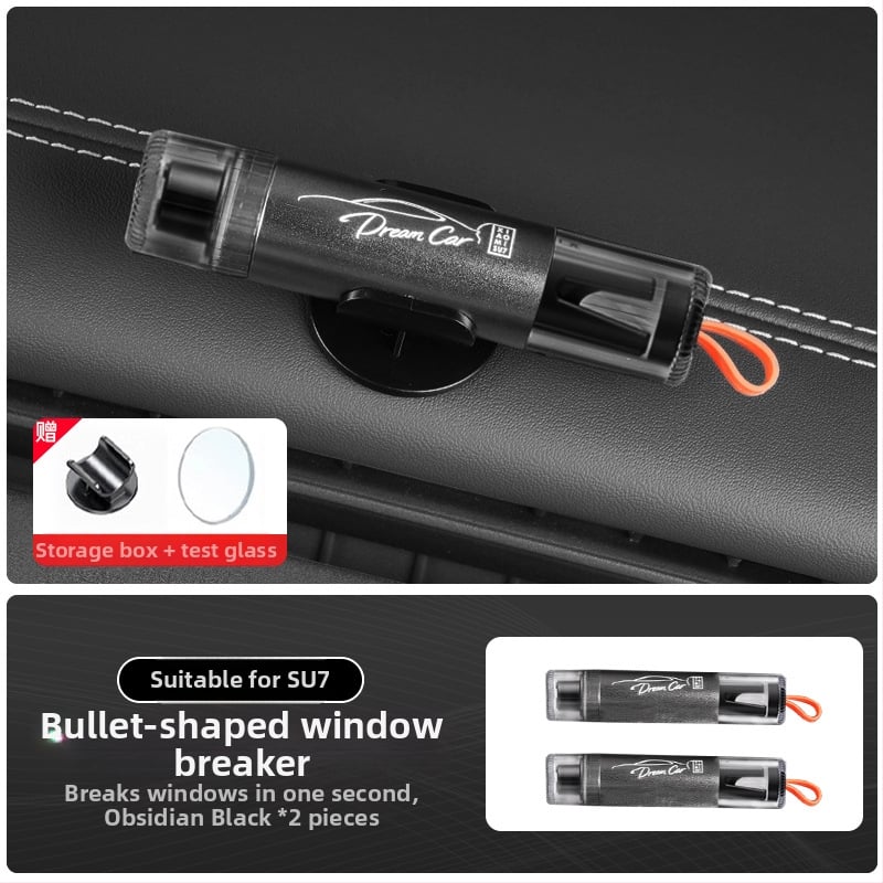 Ciocan de siguranță pentru geamul auto, compatibil Xiaomi Su7/Yu7 – 2 în 1 instrument de salvare, accesoriu interior
