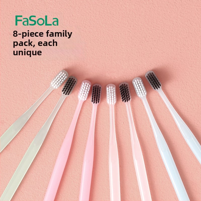 FaSoLa periuță de dinți cu cap lat și peri moi pentru adulți, PP/PBT, 144 buc., igienă orală