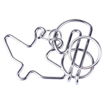 Ατσάλινο παζλ εννέα συνδέσμων: σετ 12 τεμαχίων, για ηλικίες 4–6 ετών, διατίθεται παραμετροποίηση λογότυπου