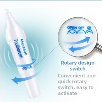 Periuța electrică pentru adulți, material PP, cutie cu 300 bucăți, produs autohton