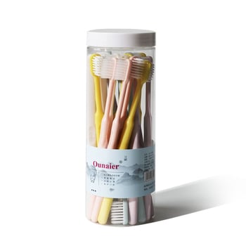 Love House perie de dinți pentru copii, design cartoon, plastic PET/poliester, 20 cm, biodegradabil