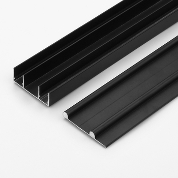 Sustav vodilica za plakar s gornjom i donjom tračnicom, aluminijska legura, oksidirani završni sloj, model A0032, tih rad