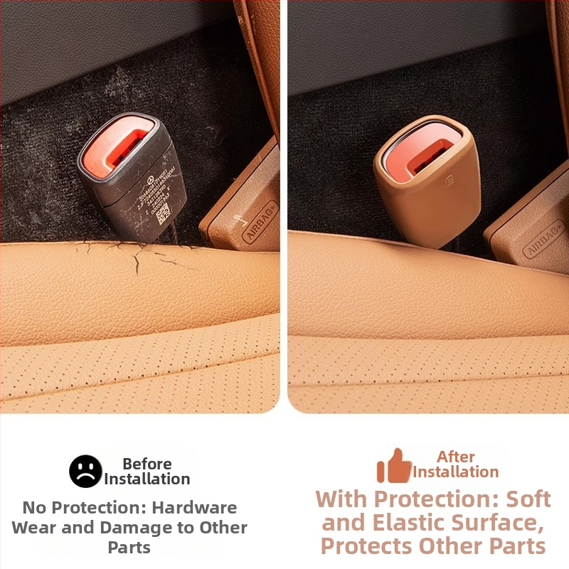 Horse friend Silikonski zaštitnik kopče sigurnosnog pojasa, otporan na ogrebotine, kompatibilan s Mercedes-Benz E-Class E300L i GLC/C-Class, unutarnji auto dodatak