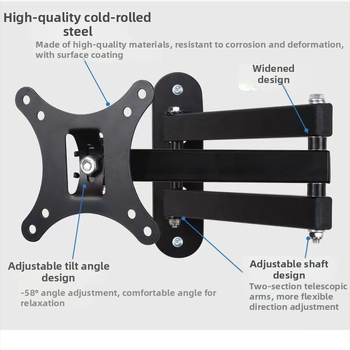 X100 nástenný držiak na TV/monitor – mechanické ovládanie, nosnosť do 5 kg, vhodný na stenu