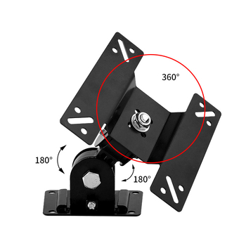 Fali monitorállvány, állítható és forgatható, vastagított hideg-hengerelt acélból, modell F02, számítógép-monitorokhoz