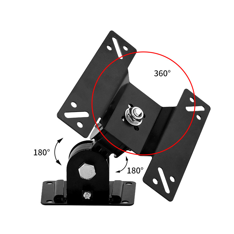 Fali monitorállvány, állítható és forgatható, vastagított hideg-hengerelt acélból, modell F02, számítógép-monitorokhoz