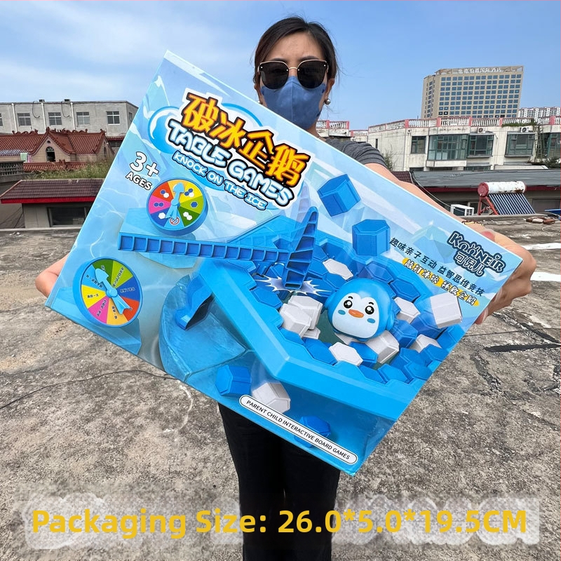 Pingvin Ice Knock Board Game — Διαδραστικό επιτραπέζιο παιχνίδι για παιδιά 4–6 ετών, οικογενειακό παιχνίδι ανάπτυξης, συντονισμός ματιών-χεριών