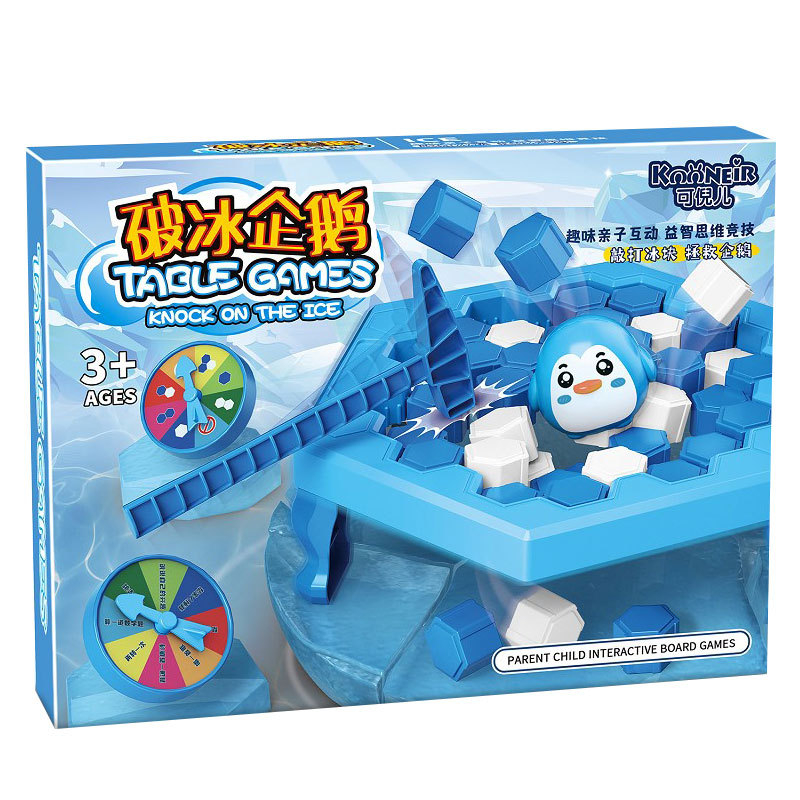 Pingvin Ice Knock Board Game — Διαδραστικό επιτραπέζιο παιχνίδι για παιδιά 4–6 ετών, οικογενειακό παιχνίδι ανάπτυξης, συντονισμός ματιών-χεριών