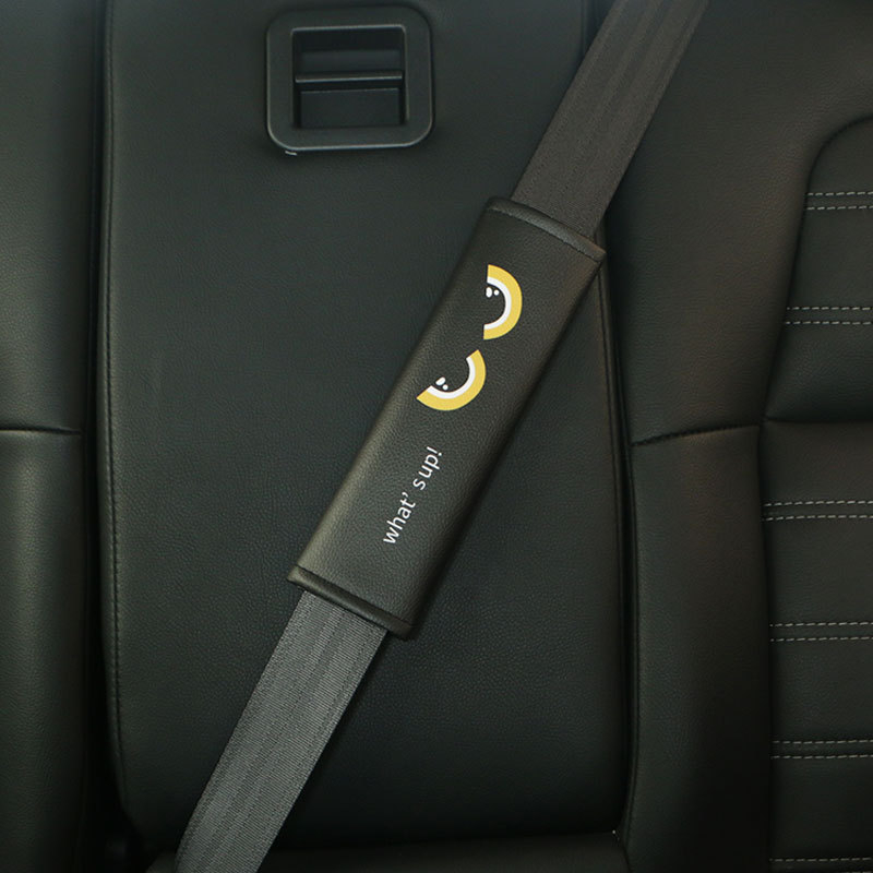 Bőr autóbiztonsági öv vállvédő párna – négy évszakos, hosszított védőfedél, belső dekoráció