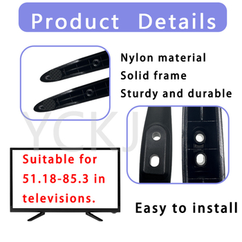 Yancan noge za TV-stalak – ABS/PC/Nylon, za pametne televizore, uključuje vijčani set