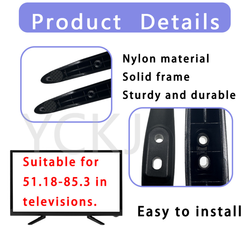 Yancan noge za TV-stalak – ABS/PC/Nylon, za pametne televizore, uključuje vijčani set