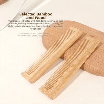 Masívne drevené hrebeň na vlasy s zaoblenými zubami, jemný k pokožke hlavy. Značka: HUAXIN; Materiál: masívne drevo; Import: Nie; Spracovanie/Prispôsobenie: Žiadne; Oprávnená súkromná značka: Áno