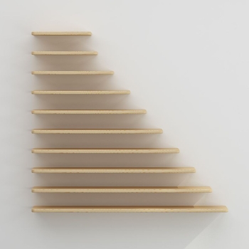 Tömörfa falra szerelhető polc, 1 polc, egyszerű modern dizájn, csavaros rögzítés, konyhai tárolásra