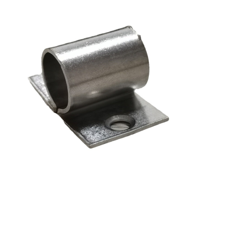 O-típusú ajtózár csattal, rozsdamentes acélból, modell 74, polírozott felület, modern minimalista stílus