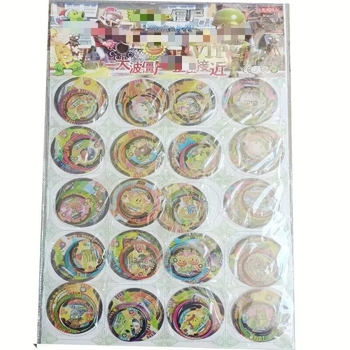 Set od 100 plastičnih okruglih kartica za igre, veličine velike, srednje i male, vodootporne i otporne na pad, PVC kartice