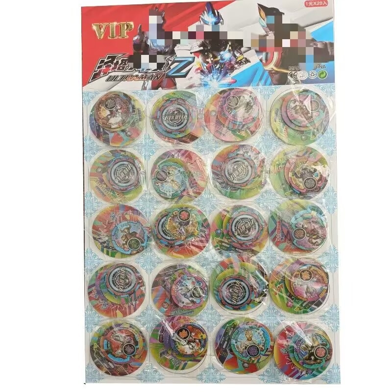 Set od 100 plastičnih okruglih kartica za igre, veličine velike, srednje i male, vodootporne i otporne na pad, PVC kartice