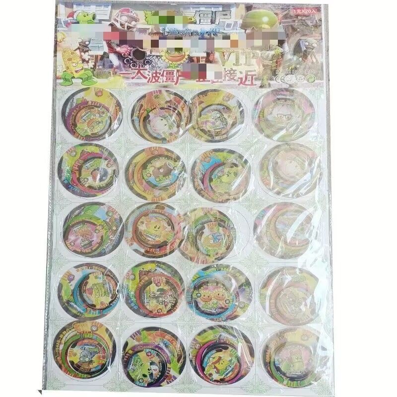 Set od 100 plastičnih okruglih kartica za igre, veličine velike, srednje i male, vodootporne i otporne na pad, PVC kartice