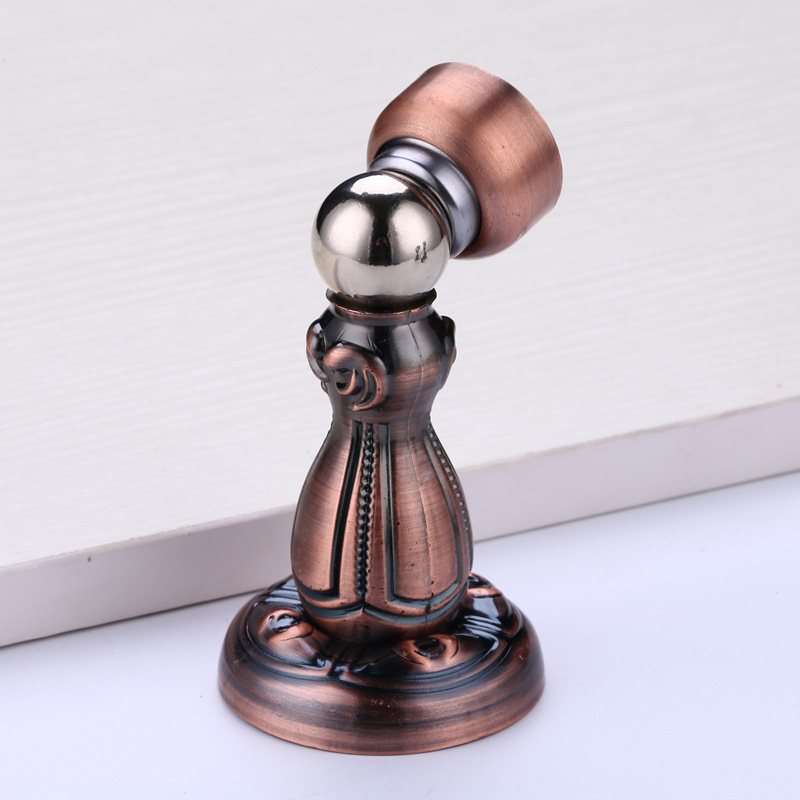 Magnetni držač vrata od cinkovog legura, zidni ugradnja, model T04, elektroplatinirani završni premaz, snažan magnet, moderni minimalistički stil