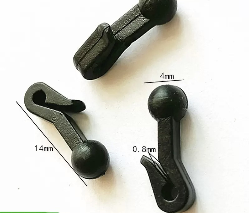 DIY autóablak árnyékoló kiegészítő készlet beépített csúszó sínnel, horgokkal és csattal, korlátozó