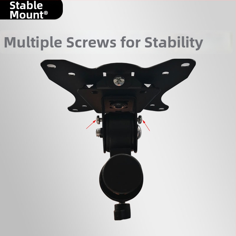 Rotujúci nastaviteľný stojan na monitor na stenu pre dotykové displeje, model C01, materiál SPCC železo, hmotnosť 500 g, súčasťou balenia montážne príslušenstvo