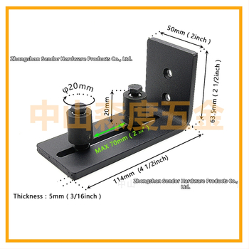 Hardvér na maštaľné dvere: oceľ, matná čierna úprava, model FL50503, osem v jednom možnosti inštalácie, kolieska s dvojitou dierou