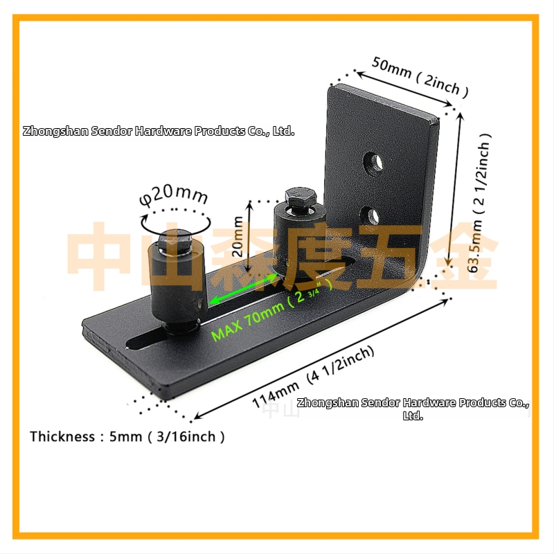 Hardvér na maštaľné dvere: oceľ, matná čierna úprava, model FL50503, osem v jednom možnosti inštalácie, kolieska s dvojitou dierou