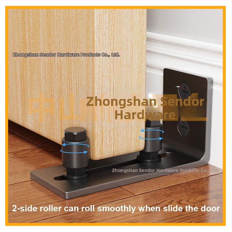 Hardvér na maštaľné dvere: oceľ, matná čierna úprava, model FL50503, osem v jednom možnosti inštalácie, kolieska s dvojitou dierou