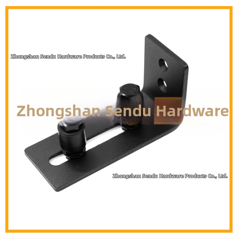 Hardvér na maštaľné dvere: oceľ, matná čierna úprava, model FL50503, osem v jednom možnosti inštalácie, kolieska s dvojitou dierou