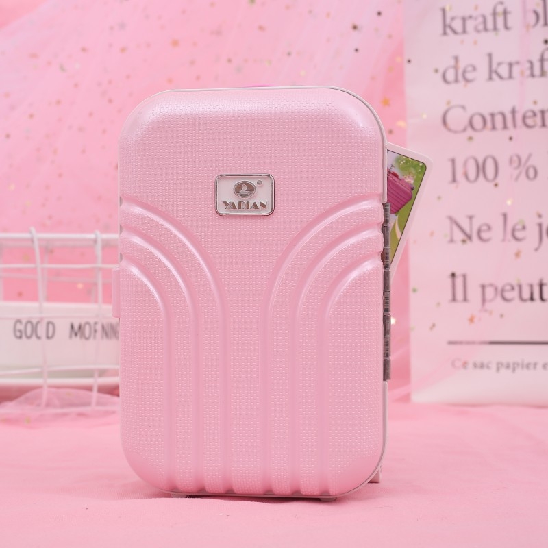 Glazbena kutija za nakit s dizajnom kofera, materijal plastika, stil moderni minimalistizam, pakiranje karton
