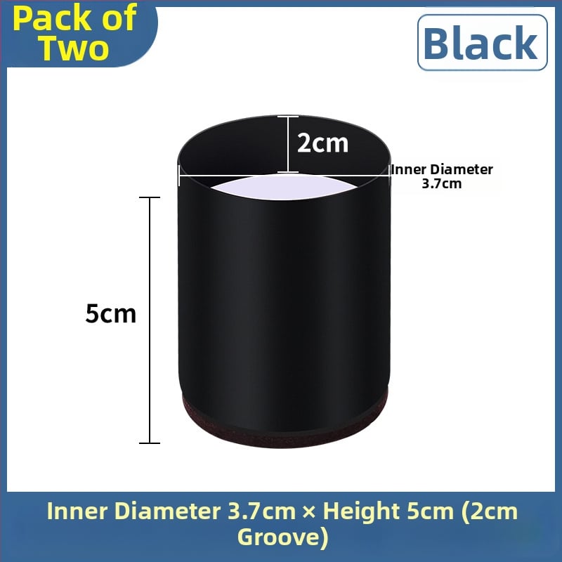 Πέλμα ποδιού από ανθρακούχο χάλυβα με αυλάκωση για πόδια καναπέ και τραπεζιού, τετράγωνο σχήμα, μη ολισθηρό, ύψος 2 cm, μοντέρνος μινιμαλιστικός στυλ