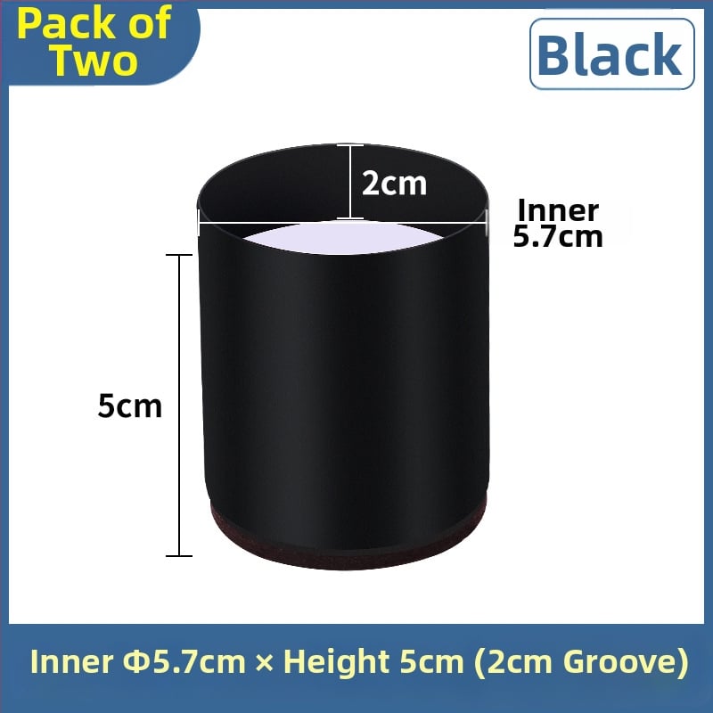 Πέλμα ποδιού από ανθρακούχο χάλυβα με αυλάκωση για πόδια καναπέ και τραπεζιού, τετράγωνο σχήμα, μη ολισθηρό, ύψος 2 cm, μοντέρνος μινιμαλιστικός στυλ