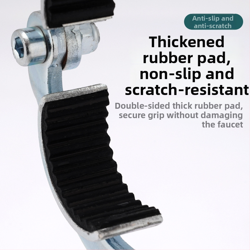 Cheie multifuncțională pentru aeratorul robinetului – instrument pentru demontarea filtrului, slăbirea ieșirii chiuvetei, oțel din carbon / aliaj de zinc