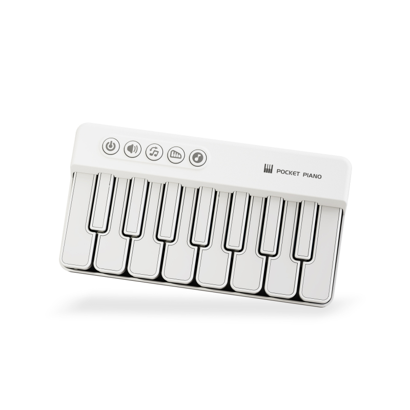 Elektronička klavijatura-igračka, ABS materijal, mini džepno piano s višefunkcionalnim značajkama, za bebe i djecu do 3 godine, unisex, 3C sigurnosna potvrda 2023152202046497