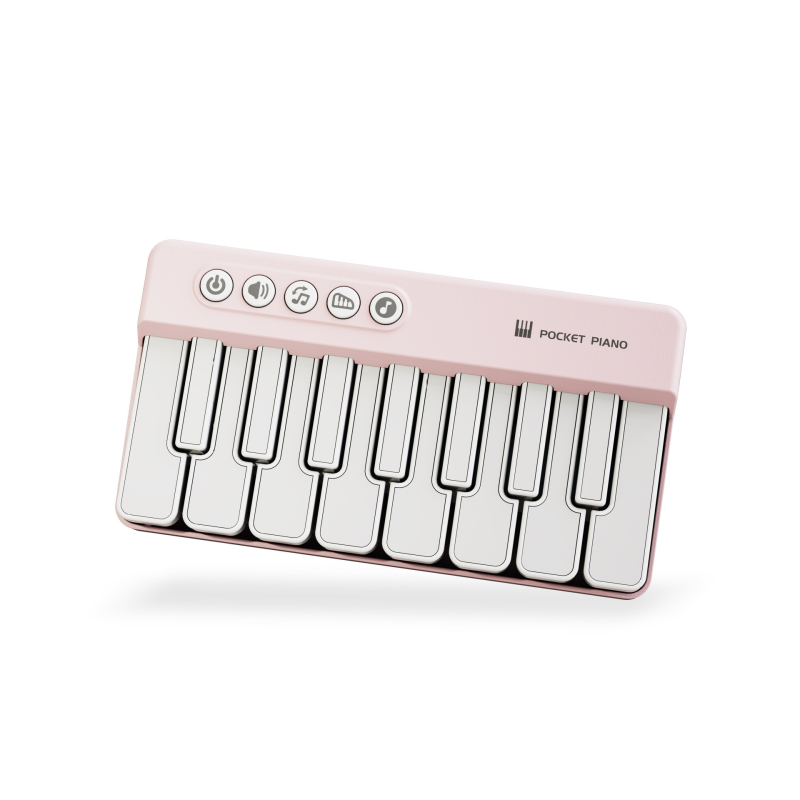 Elektronička klavijatura-igračka, ABS materijal, mini džepno piano s višefunkcionalnim značajkama, za bebe i djecu do 3 godine, unisex, 3C sigurnosna potvrda 2023152202046497
