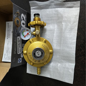 Regulator de presiune pentru gaz lichefiat, aliaj de cupru, presiune casnică scăzută, închidere automată