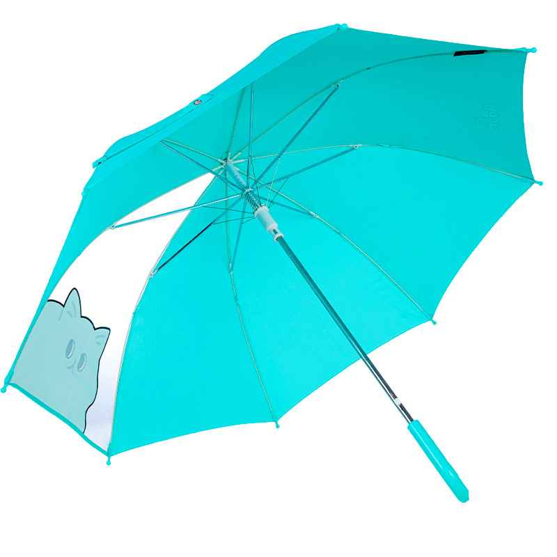 Παιδική ομπρέλα με λογότυπο κινουμένων σχεδίων, αυτόματη έναρξη, 8 ράβδοι, ύφασμα Impact 190T, εκτύπωση λογοτύπου