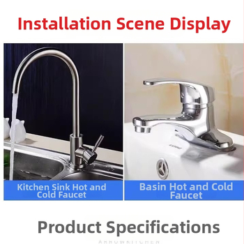 Țeavă de intrare pentru apă caldă și rece, din oțel inoxidabil împletit 304, conexiune cu un singur orificiu, brand Liansu, stil modern minimalist