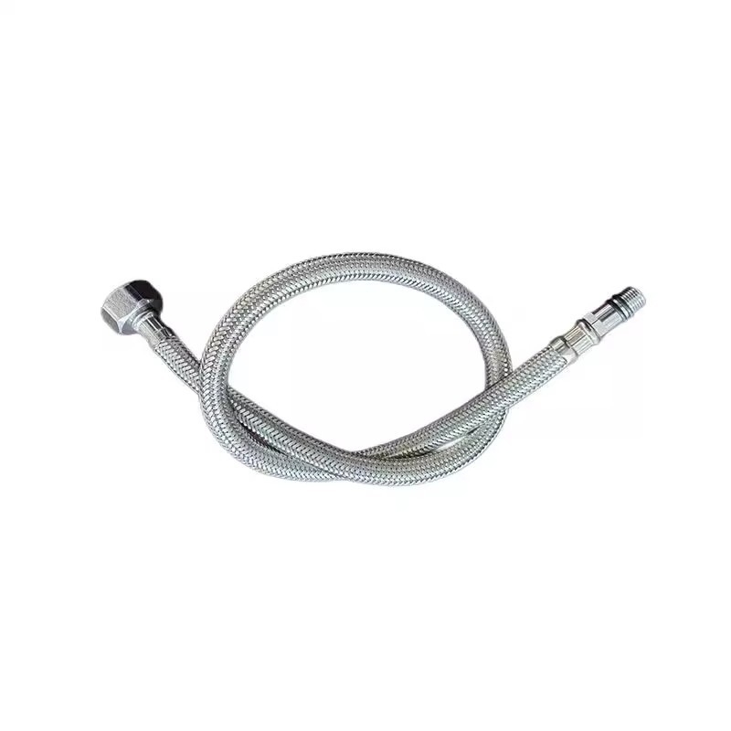 Țeavă de intrare pentru apă caldă și rece, din oțel inoxidabil împletit 304, conexiune cu un singur orificiu, brand Liansu, stil modern minimalist