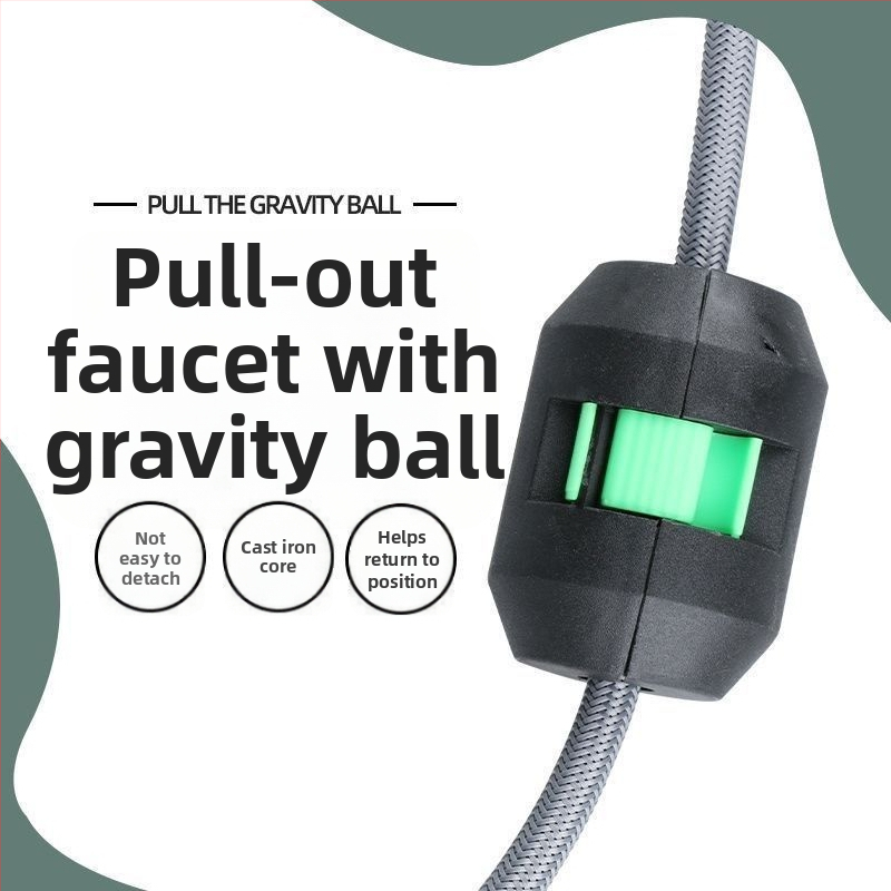 Accesorii pentru robinetul de bucătărie - Robinet cu extensie pentru chiuvetă, greutate de tracțiune telescopică, Material: Altul, Stil: Modern minimalist