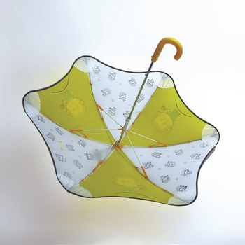 Umbrelă pentru copii cu mâner lung, sigură și ușoară, cu 8 spițe, material poliester 210T, deschidere și închidere manuală, imprimare logo, personalizare