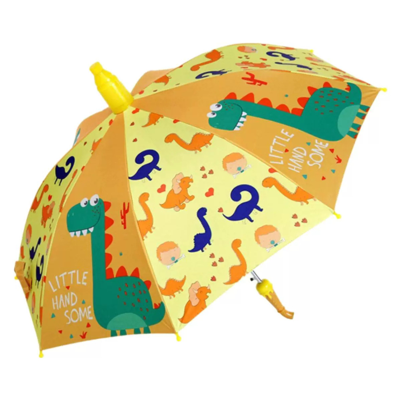 Gyermek esernyő visszafutás elleni védelemmel általános iskolásoknak, esőben vagy napsütésben, 8 acél bordás váz, UPF50+, kézi nyitás, automatikus zárás
