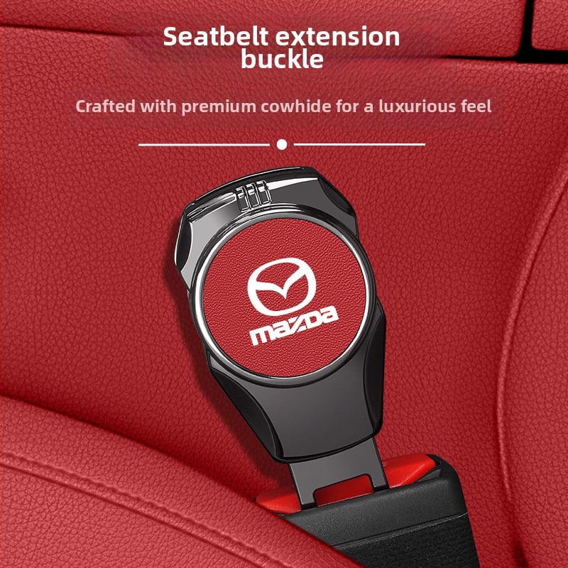 Screen Mark Produžni nastavak sigurnosnog pojasa za automobil - Cinkova legura + gornji sloj kože, Model 202507072107, Moguće ispis logotipa, Ekskluzivni prekogranični dobavljač