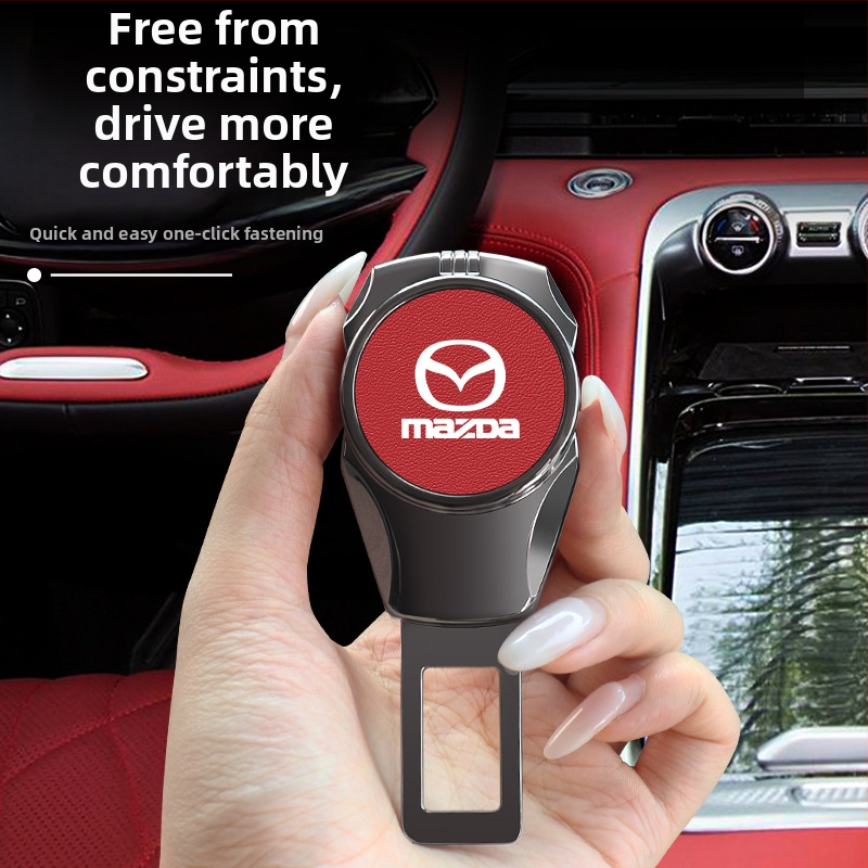 Screen Mark Produžni nastavak sigurnosnog pojasa za automobil - Cinkova legura + gornji sloj kože, Model 202507072107, Moguće ispis logotipa, Ekskluzivni prekogranični dobavljač