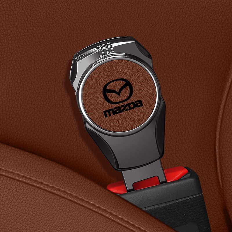 Screen Mark Produžni nastavak sigurnosnog pojasa za automobil - Cinkova legura + gornji sloj kože, Model 202507072107, Moguće ispis logotipa, Ekskluzivni prekogranični dobavljač