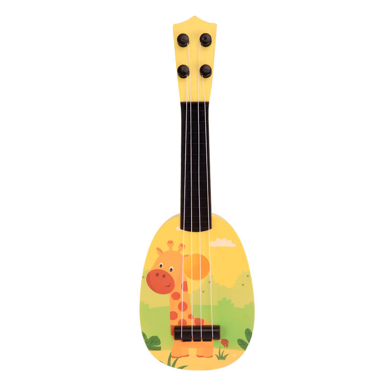 Dječja ukulele gitara s crtanim dizajnom – igračka za početnike